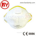 FFP1 respirator mask, Fold flat dust mask with valve